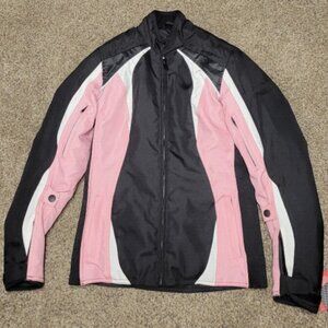 NEW BILT woman X small tempest BLW5 motorcycle jacket Armor & Zip-Out Pink